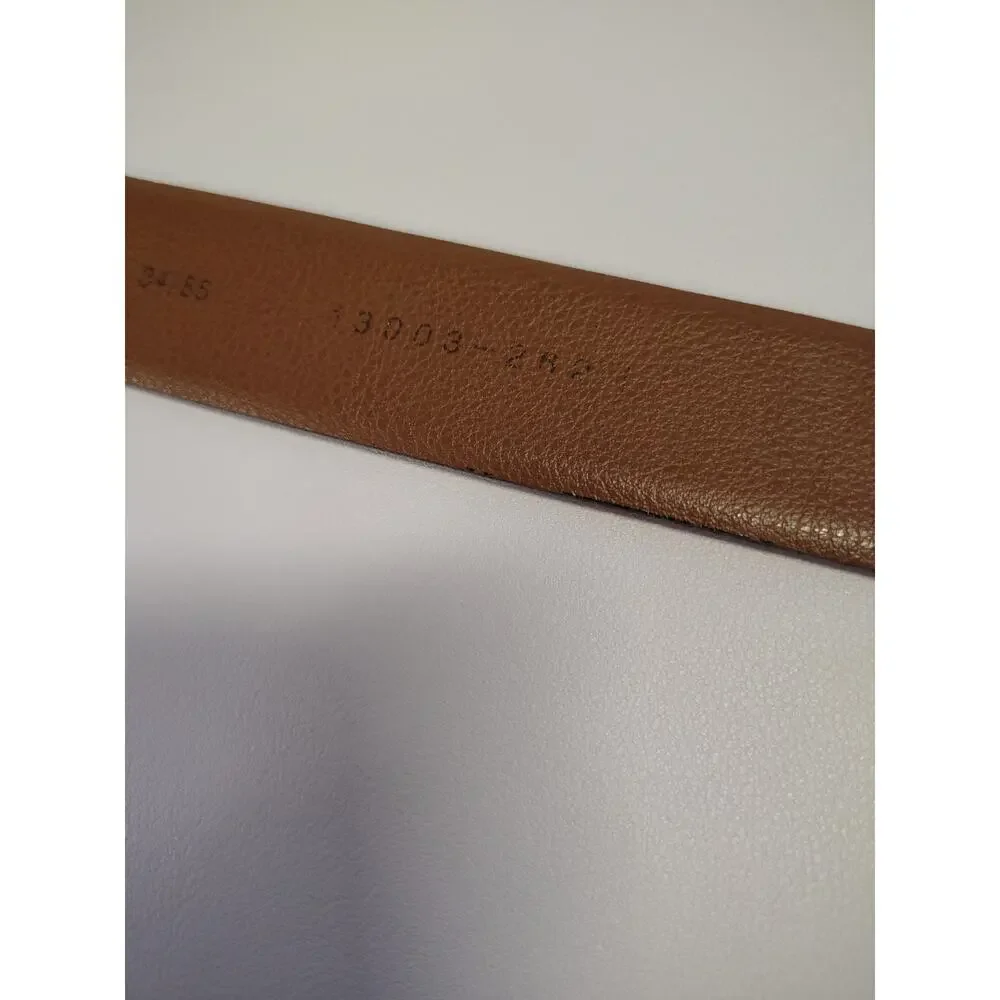 Joseph Abboud Genuine Leather Belt Men’s 34 Cognac Brown Hand Crafted in Italy